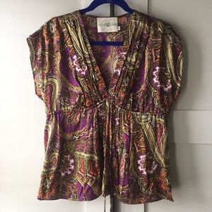Alice and Trixie silk top size XS